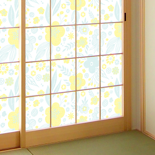 令和の障子紙「北欧フラワー（品番：RS-005）」