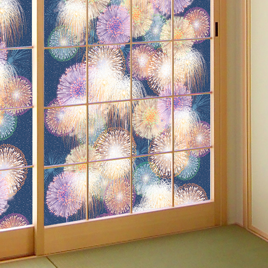 令和の障子紙「花火（品番：RS-016）」